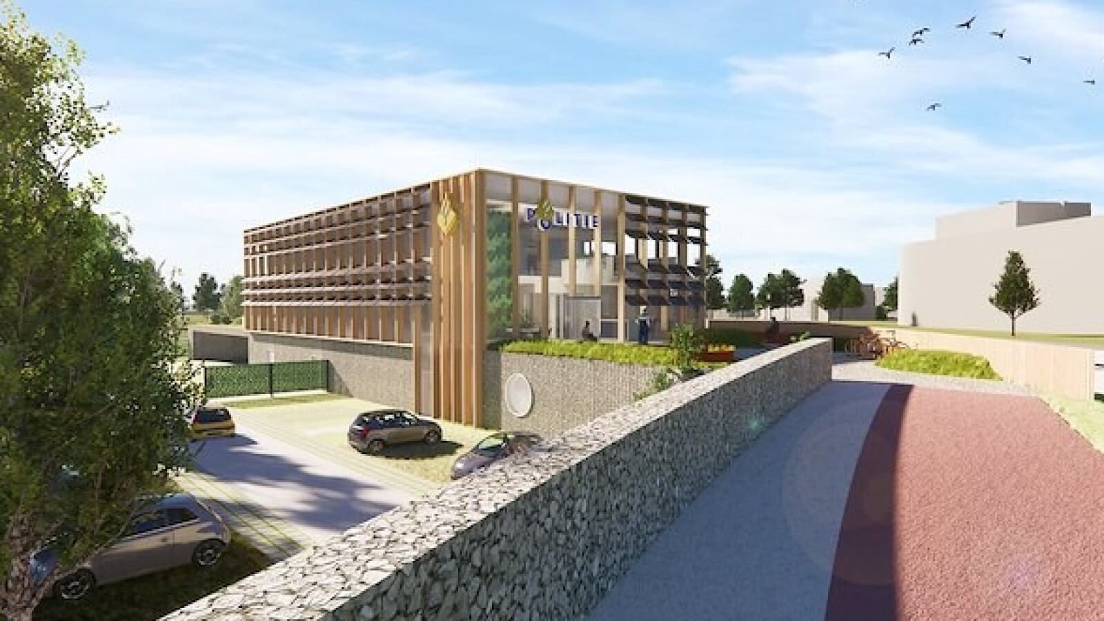 Nieuwbouw klimaatadaptief teambureau Politie Nieuwegein